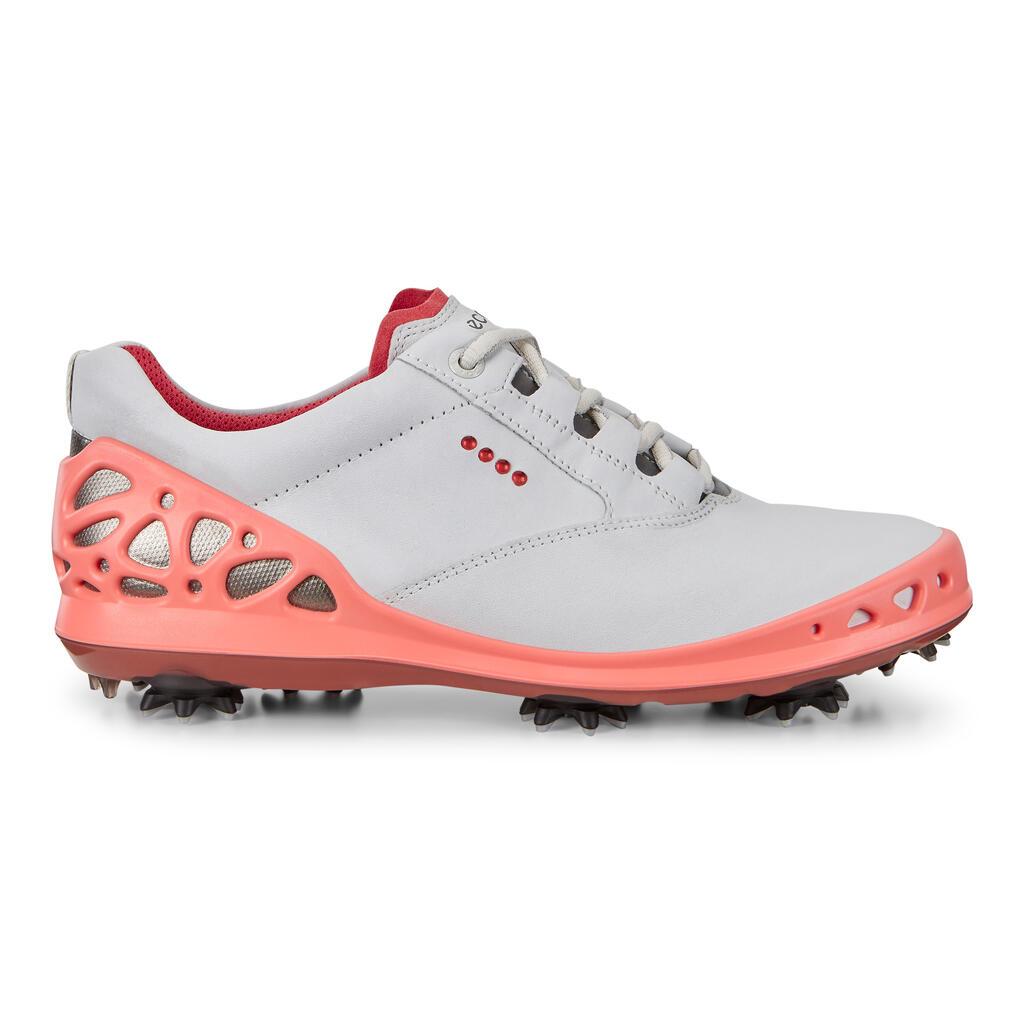 Chaussures De Golf Ecco Cage Gtx Coral Femme Corail Blanche 5724-AJFXE